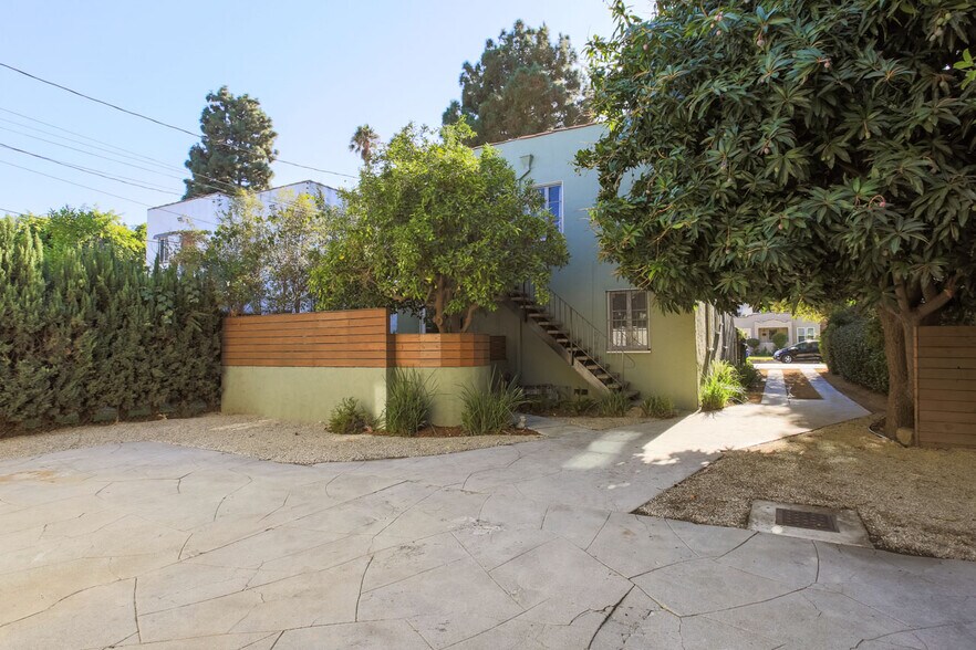 View of front units and mature fruit trees - 4117 Edenhurst Ave