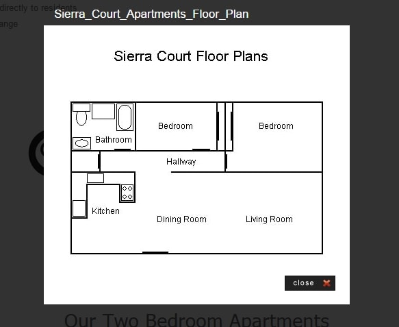 2 BR/1 BA - Sierra Court Apartments