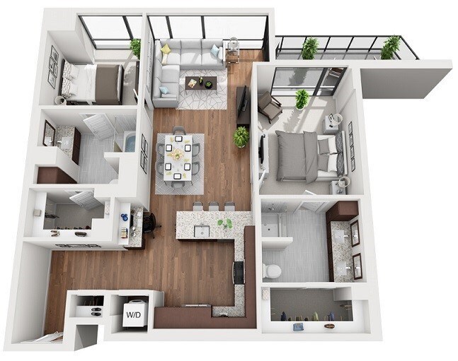 Floorplan - 1000 Speer by Windsor