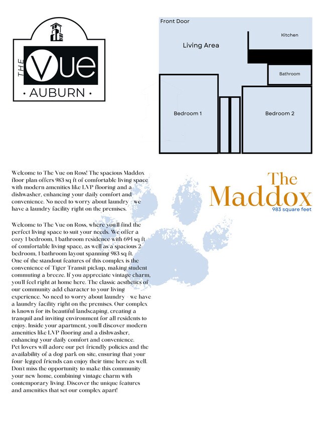 Floorplan - The Vue on Ross