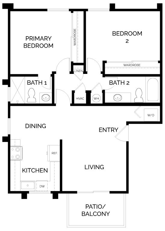 Floorplan - Sunstone Place Apartments