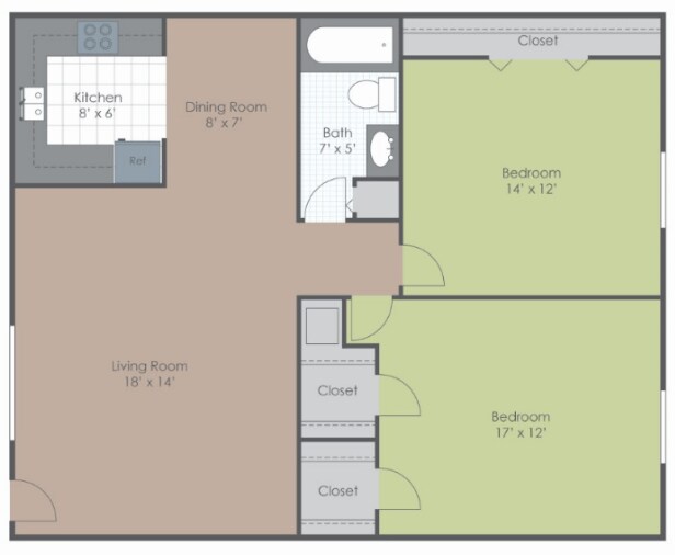 Floorplan - Manchester Park Apartments