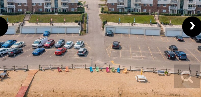 birds eye view of beach, parking lot, etc. - 213 E Liberty St