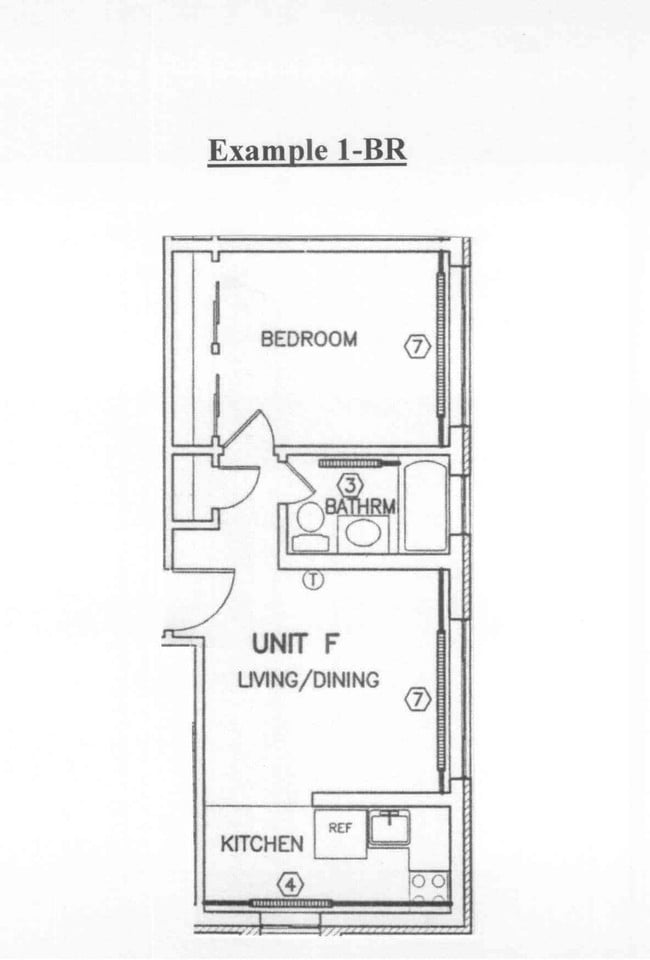1 BR Layout - Sumner House