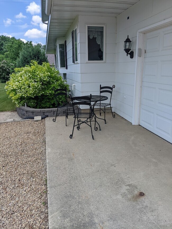 One of outdoor sitting areas - 1012 3rd St