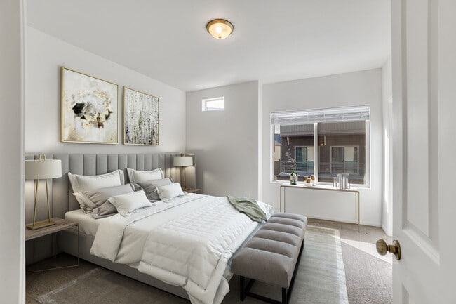 Master Bedroom Virtually Staged - 6153 Ashmore Ln