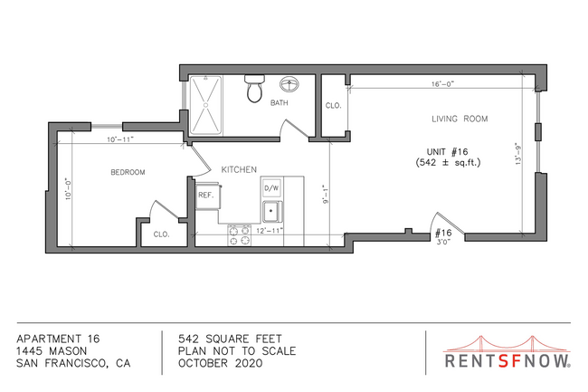 Floorplan - 1445 Mason