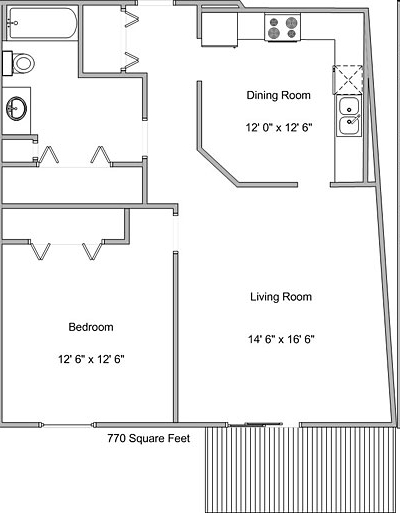 1BR/1BA - Willow Park