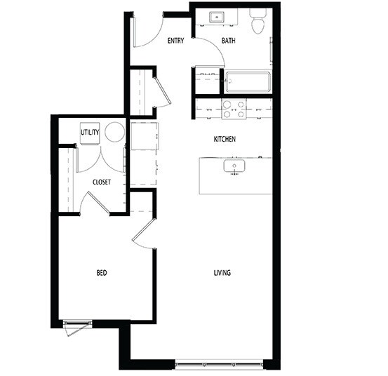1x1F - 707 sq/ft - The Lucy (Inactive)