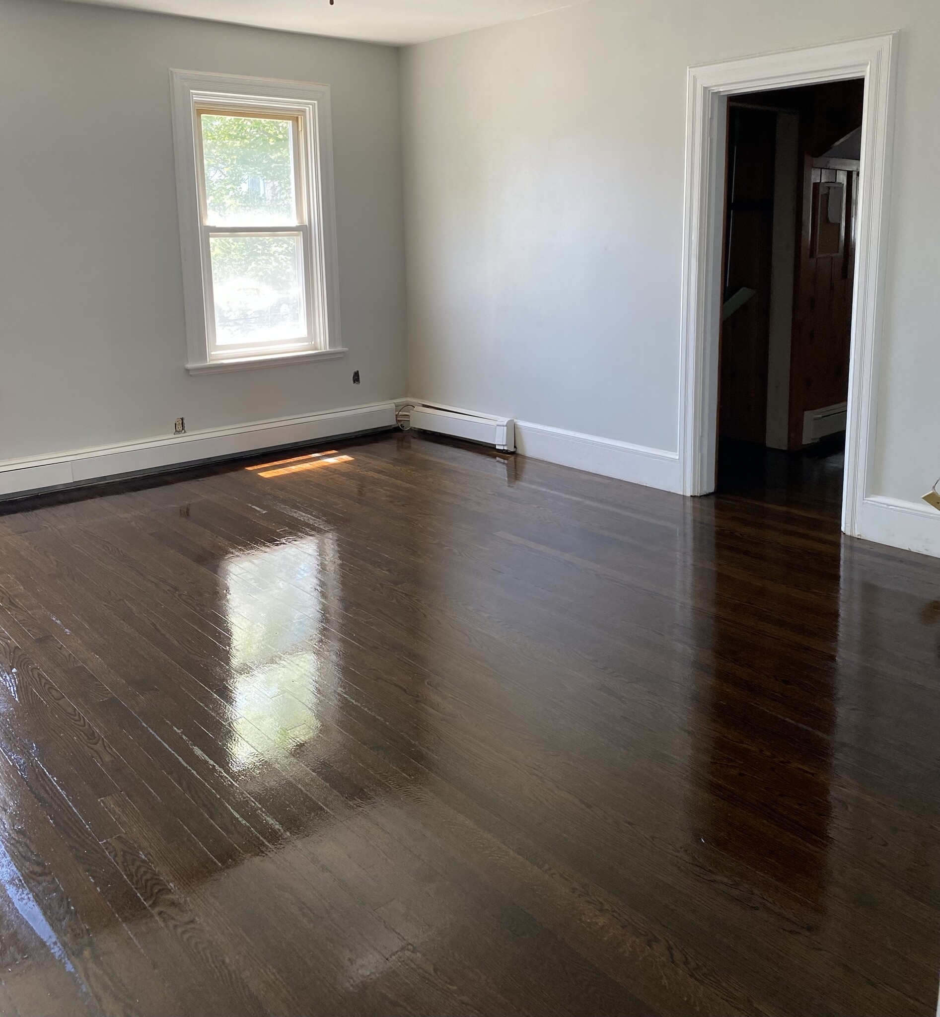 Living room into kitchen - 98 Broadway
