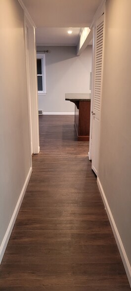 Hallway leading to Living Room and Kitchen - 411 Brewer St