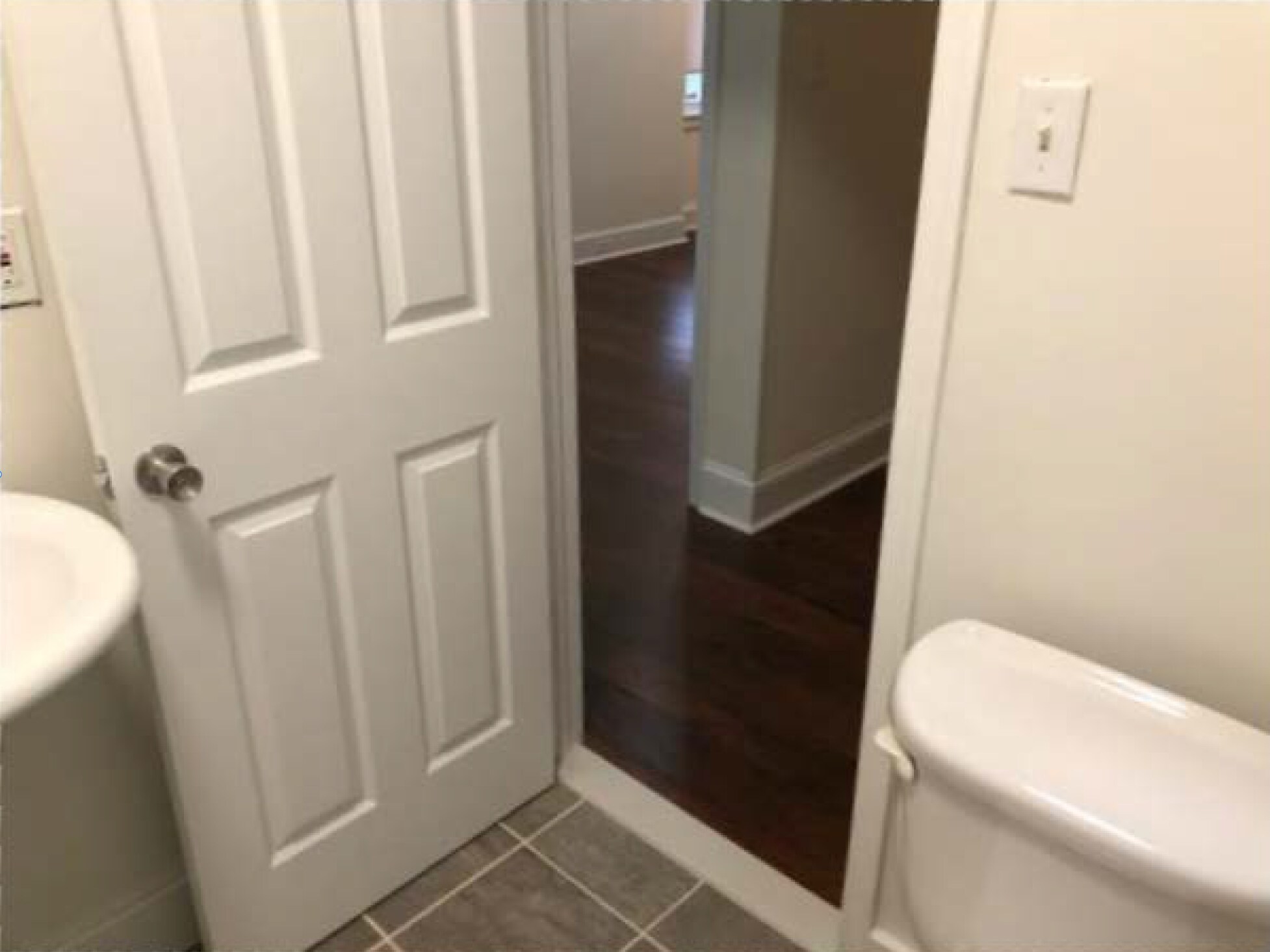 bathroom looking out - 117 Sumac St