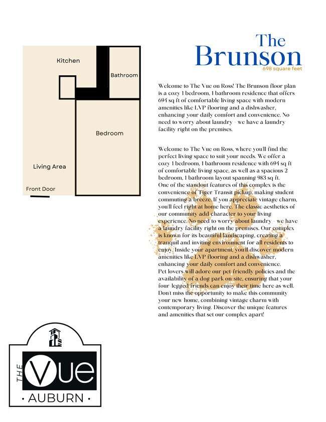 Floorplan - The Vue on Ross