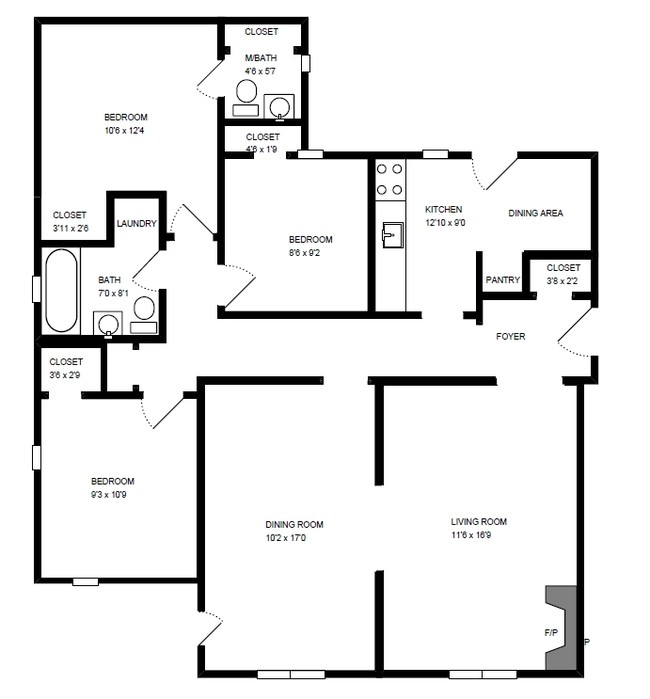 Floorplan - 539-41 W. Dickens