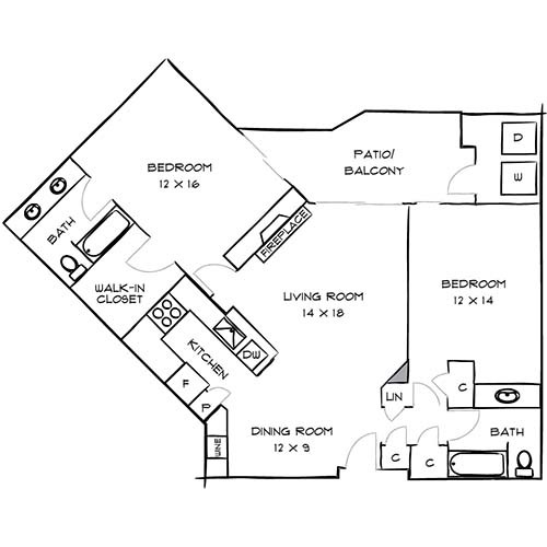 Floorplan - 3400 Avenue of the Arts