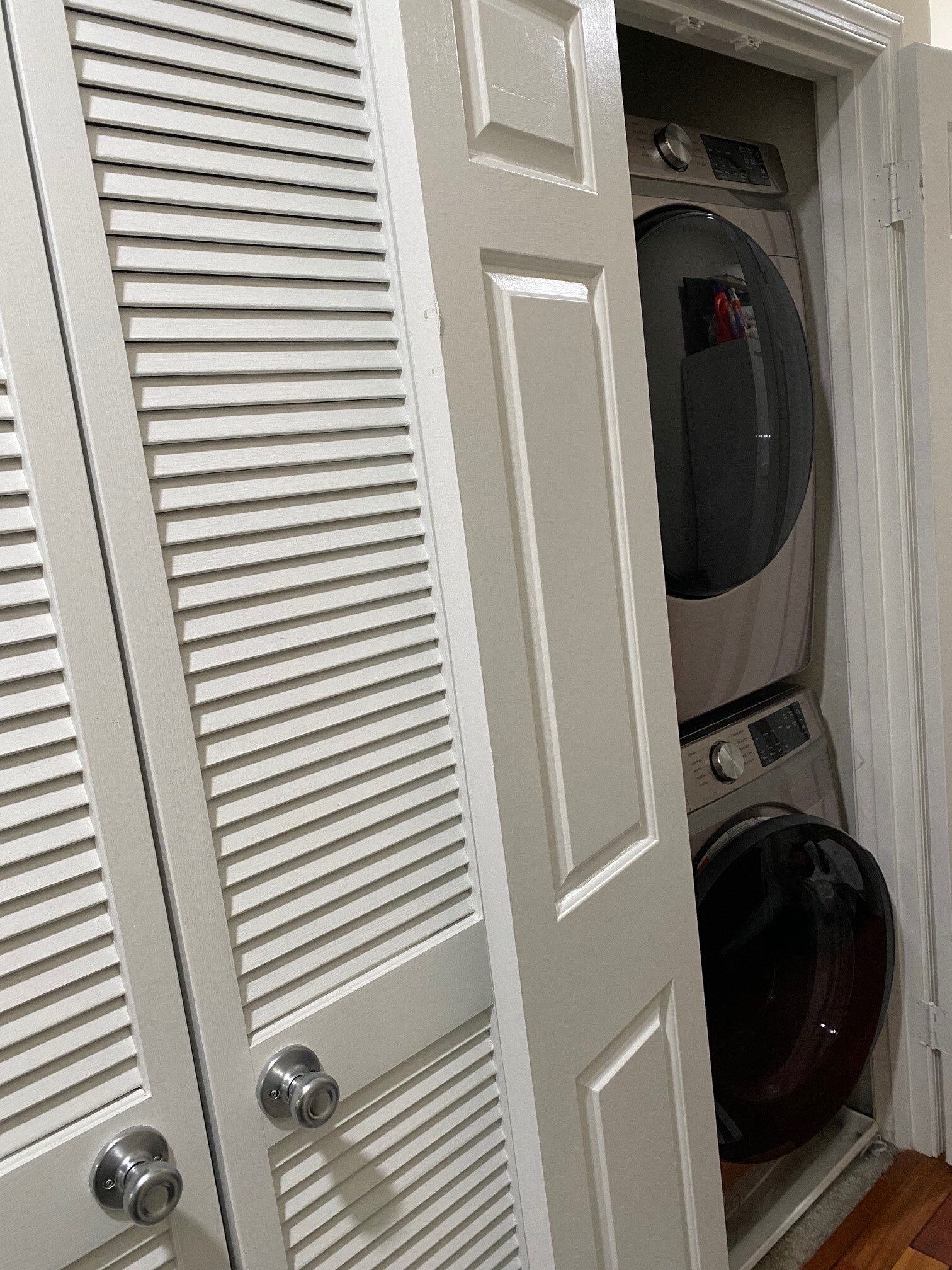 New washer-dryer in main bedroom area - 1849 Kalorama Rd NW