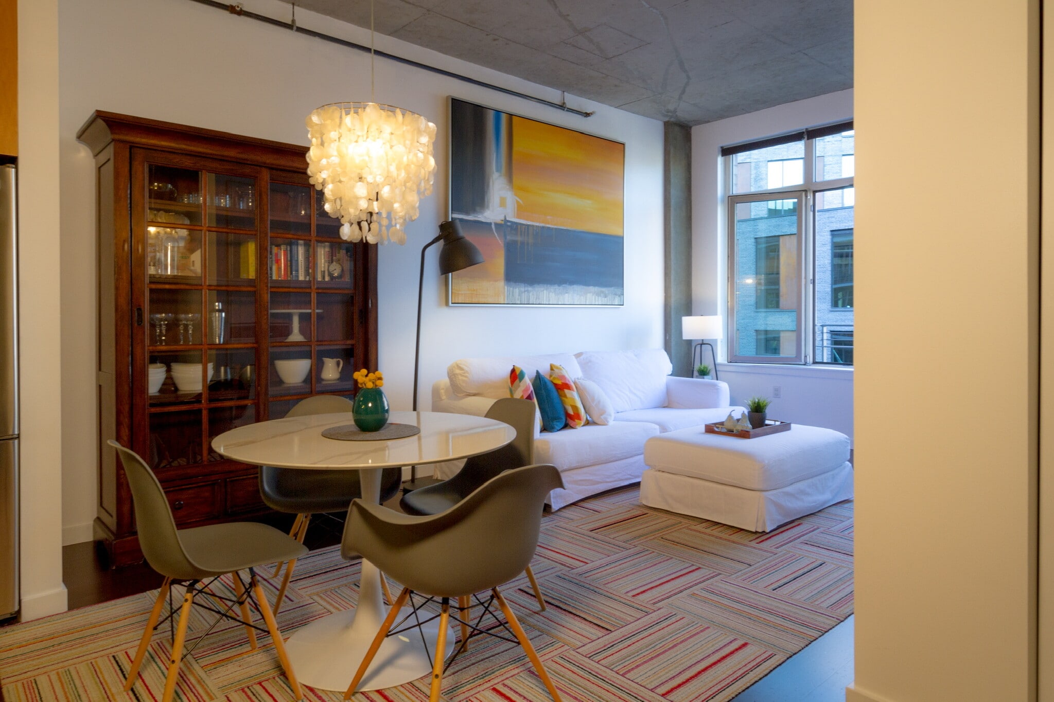 Dining & Living - 10' high ceilings - 1255 NW 9th Ave