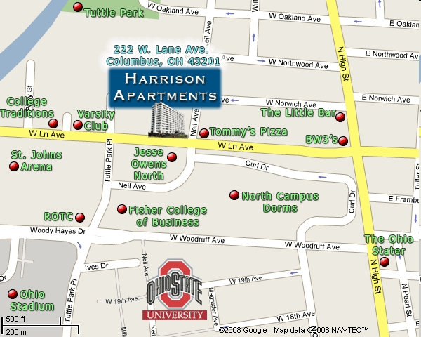 Location Map - Harrison Apartments