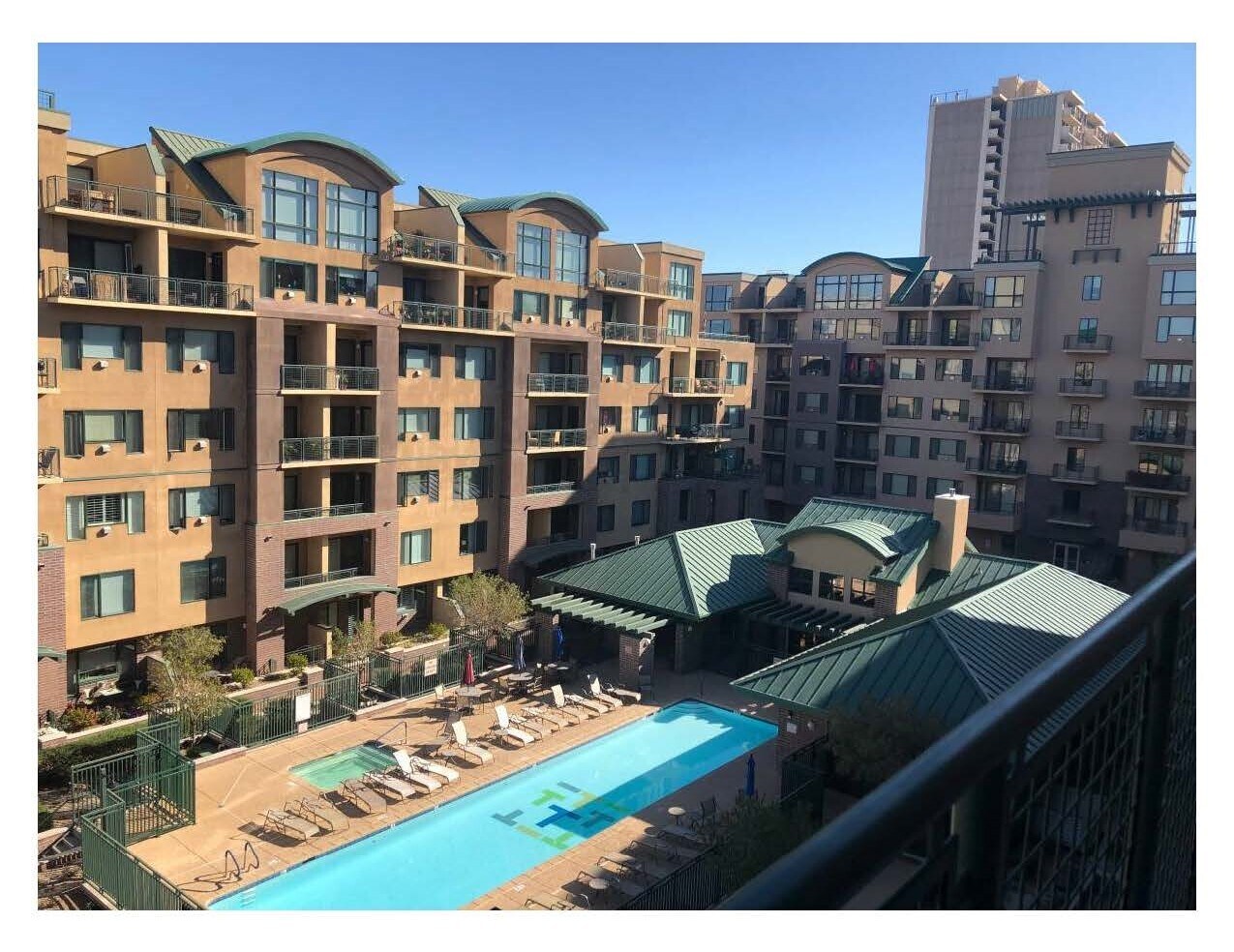 Courtyard view (from balcony) - 16 W Encanto Blvd