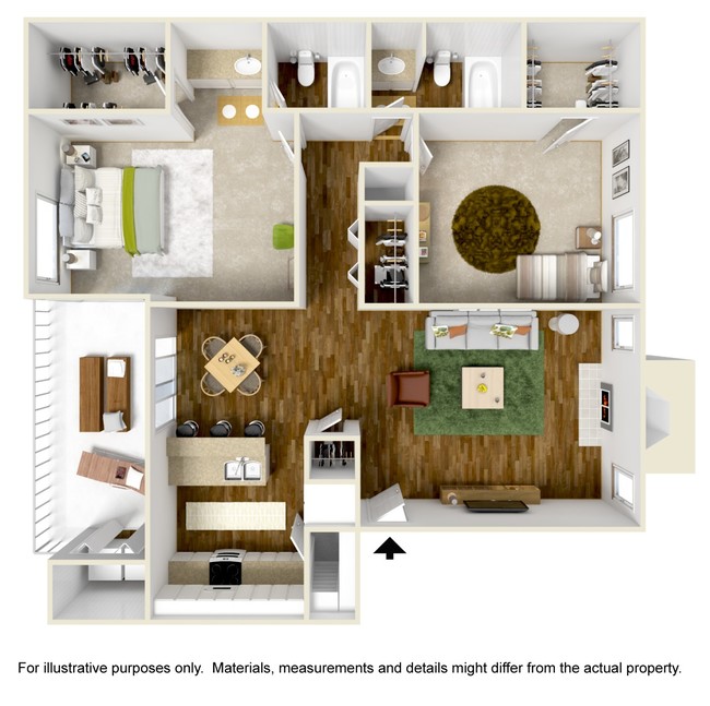 Floorplan - Redstone Vista Apartments