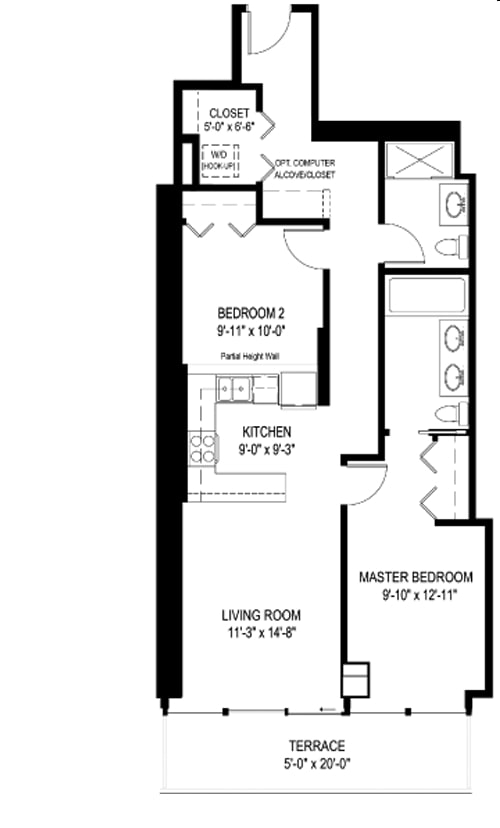 2BR/2BA - 235 W Van Buren St