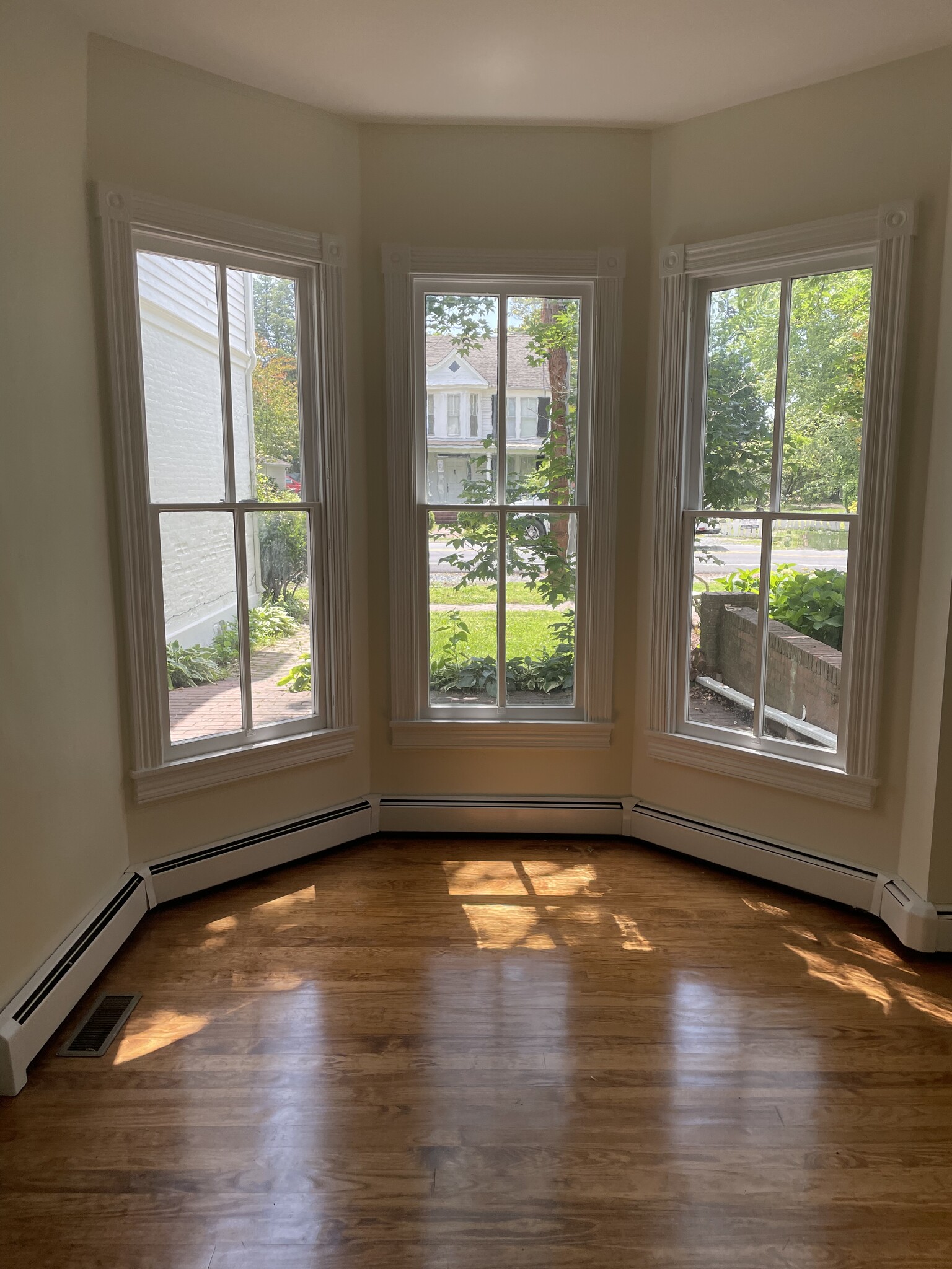 Living Area- Bay Windows (Front Of Apartment) - 214 N Morris St