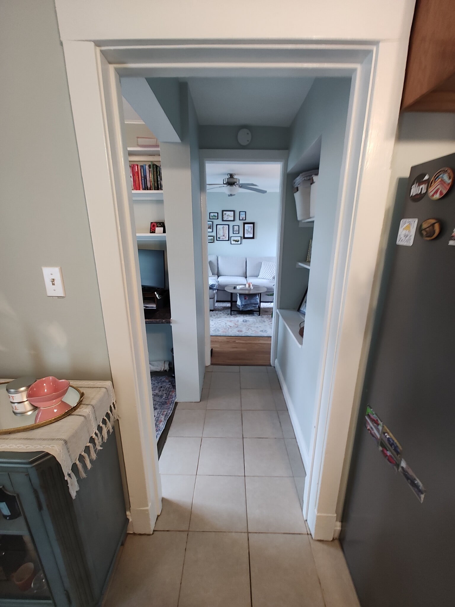Hallway, kitchen to living room - 617 Delles Rd