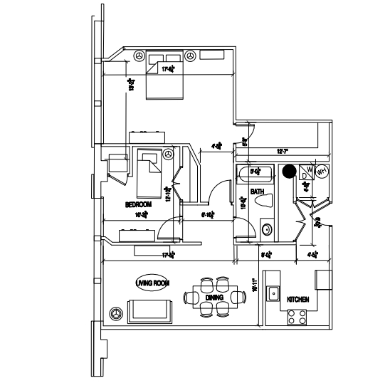 2BR/1BA - Columbia Towers