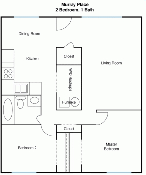 2BR/1BA - Murray Place Apartments