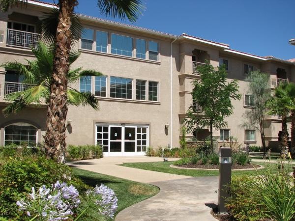 Walkway to building - Aurora Village II Senior Living 55+