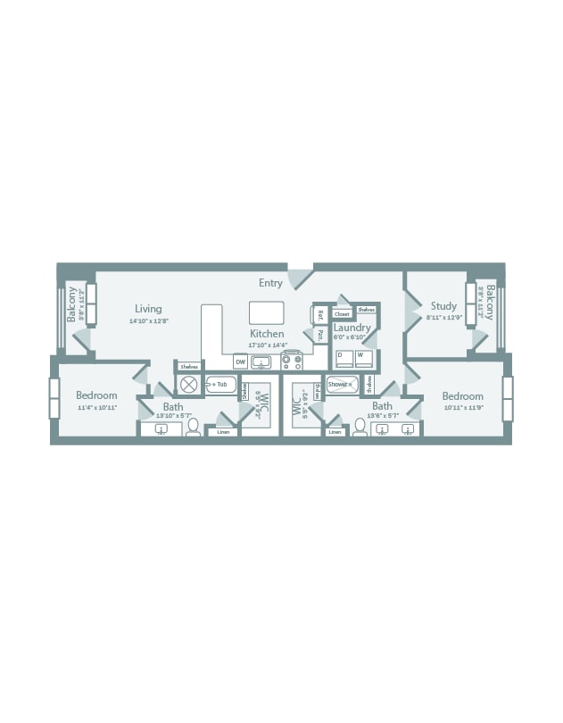 Floorplan - The Ellery at Westchester