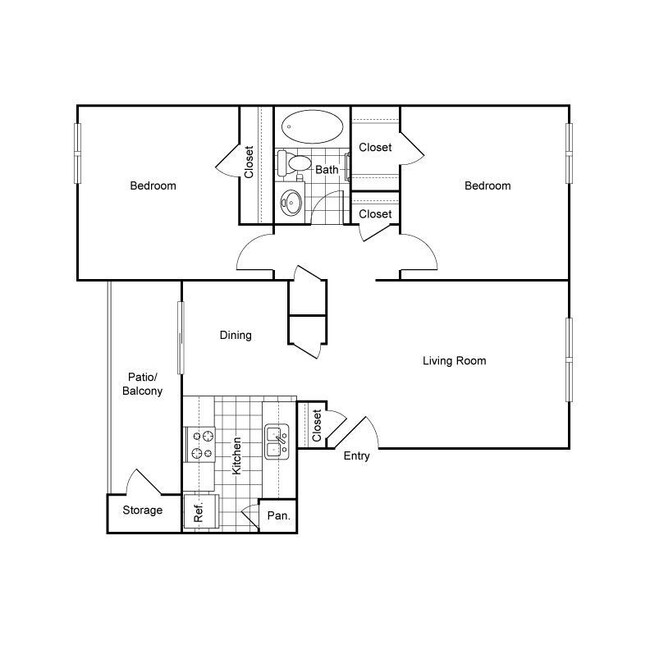 Floorplan - Shadow Bend Apartments