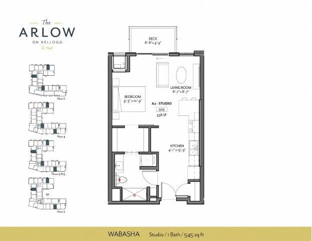 Floorplan - The Arlow on Kellogg