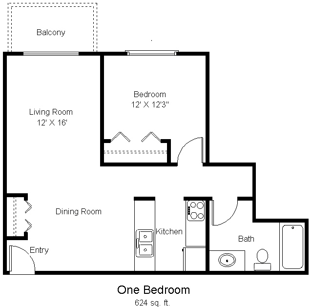 Floorplan - Woodland Park Apartments