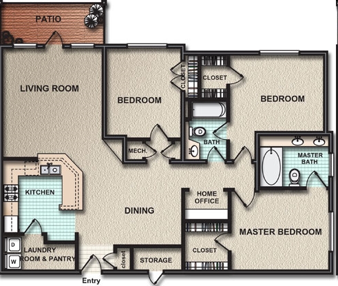 The Cambridge - Glen Park Apartment Homes