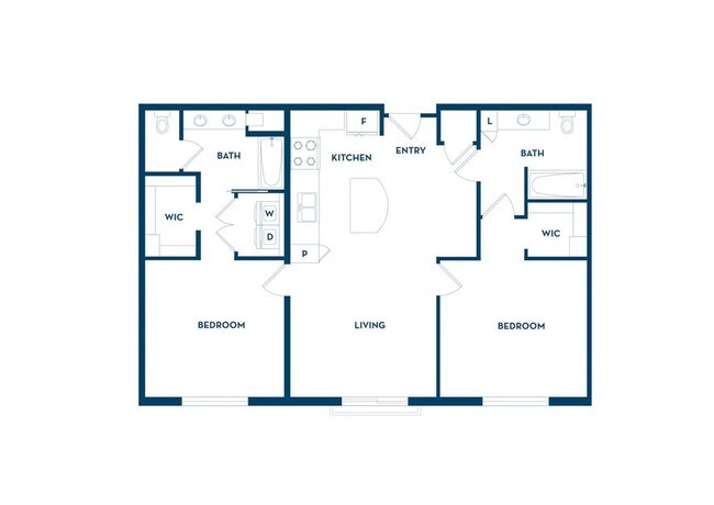 2 Bedroom | 2 Bath | 1141 SF - Vantage on Hillsborough - Phase II