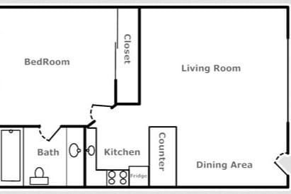 811 1 Bed / 1 Bath - Cedar Pointe Apartments