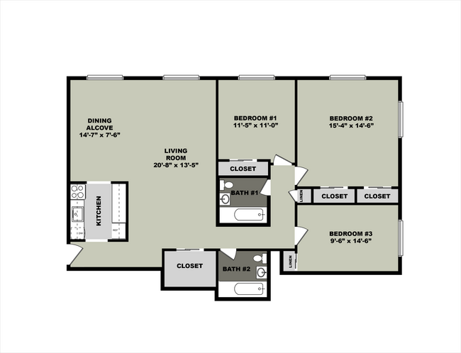 Floorplan - Thomas Wynne Apartments