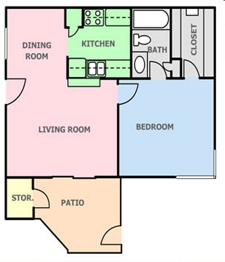 1BR/1BA - Kings Crossing Apartments