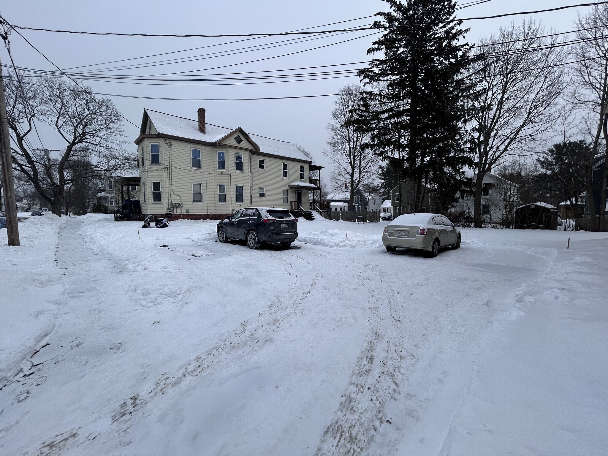 Two parking spaces included in adjacent lot - 23 E Kidder St