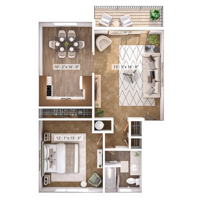 Floorplan - Gold Coast Square Apartments