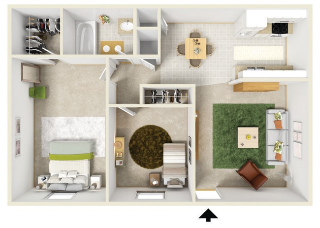 2 Bedroom - The Kelly Apartments