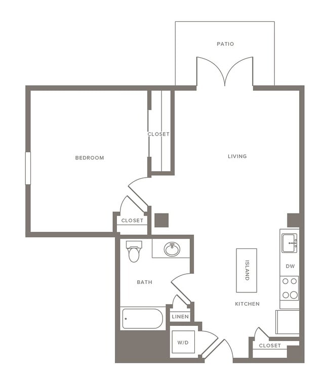 A09 - One Bedroom w/Patio - Modera Lofts
