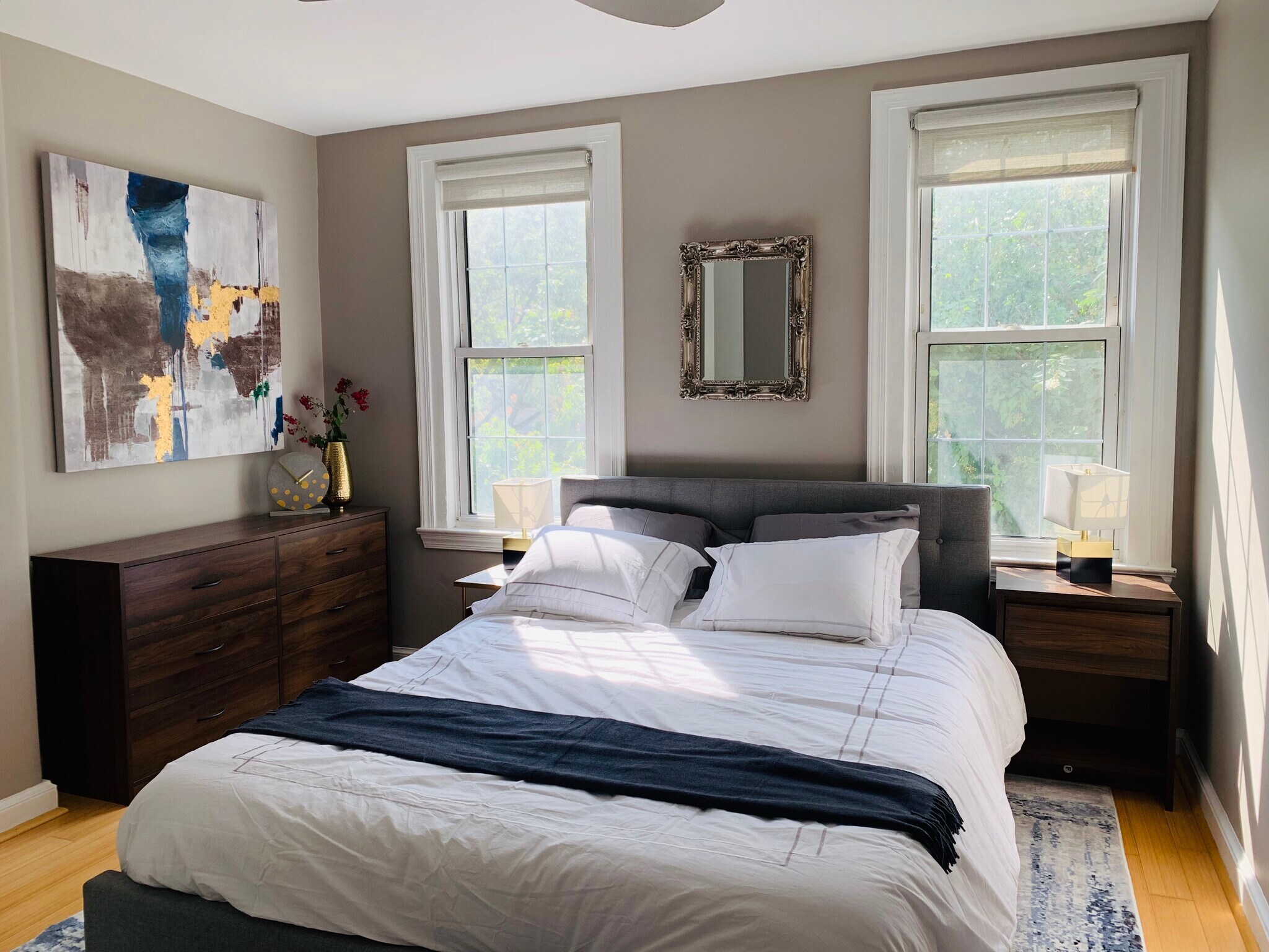 Master bedroom with comfortable queen bed - 2227 10th St NW
