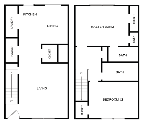 Floorplan - Crossroads Townhomes