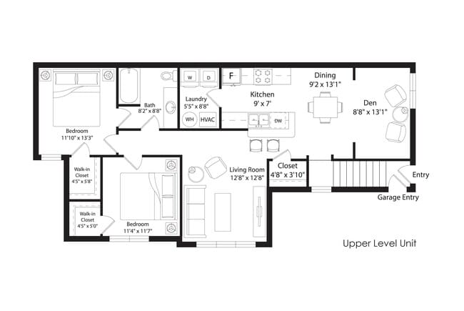 Floorplan - Cascade Shores Townhomes + Flats