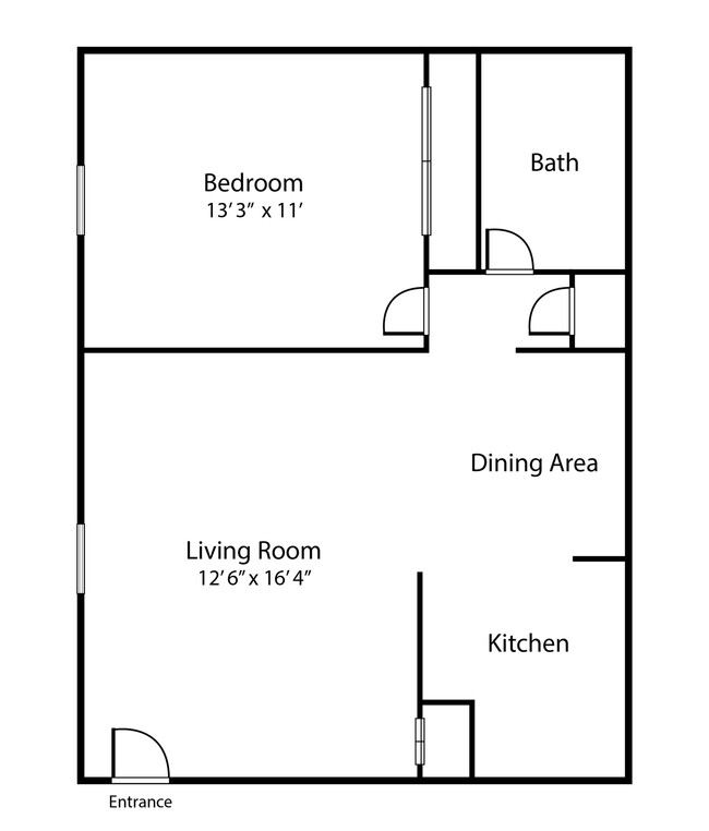 1 Bedroom Apartment - Woodland Manor Apartments