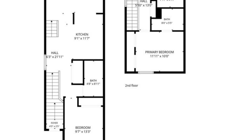 Layout (2 en suite bedrooms) - 705 SW 148th Ave