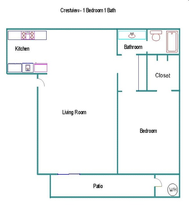 1BR/1BA - University Village Apartments