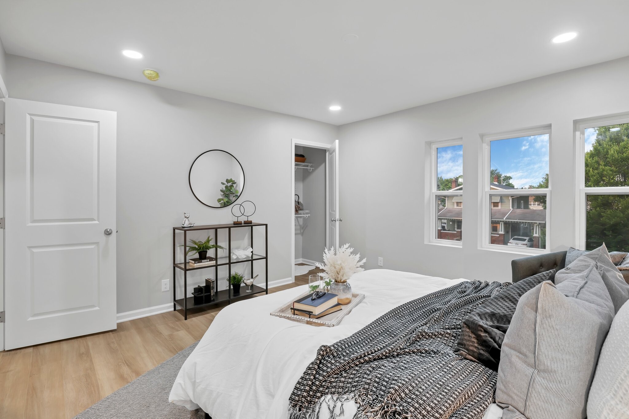 Bedroom with generous closet and beautiful morning light - 187 N Harris Ave